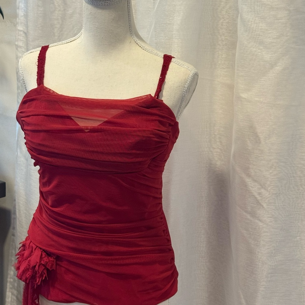 Cache Red Camisole Top